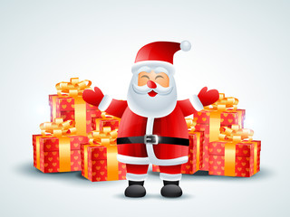 santa claus with gifts