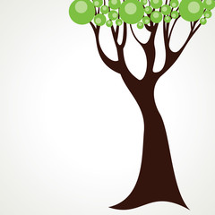 abstract green tree background