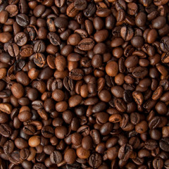 Texture of brown coffee beans