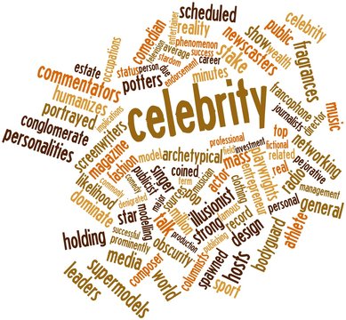 Word cloud for Celebrity