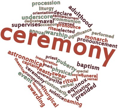 Word cloud for Ceremony