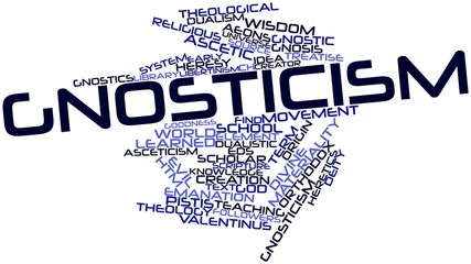 Naklejka premium Word cloud for Gnosticism