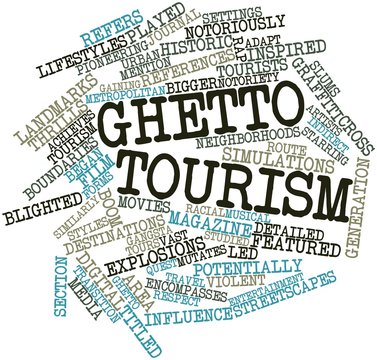 Word cloud for Ghetto tourism