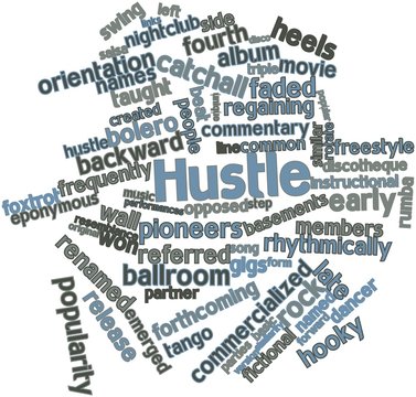 Word cloud for Hustle