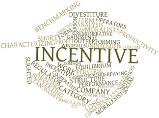 Word cloud for Incentive