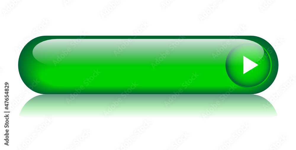 Poster green web button (rectangular arrow blank gel click here)