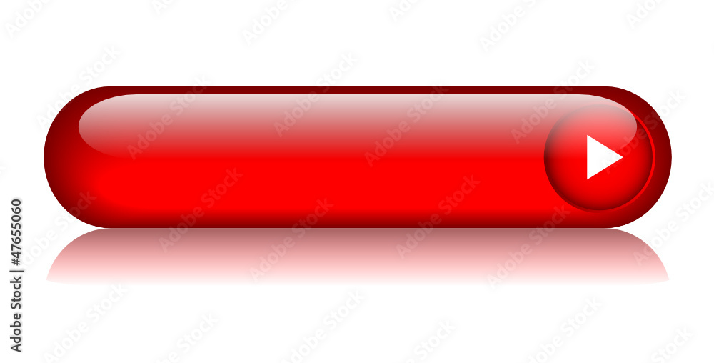Poster red web button (ok go yes arrow click here connection blank gel)
