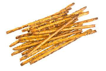 Sweet baking sticks on a white plate