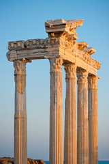 Colonnade of the ruins of the Temple of Apollo