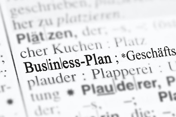 Fototapeta premium Business-Plan