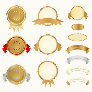 Vector set: Awards. Abstract design elements