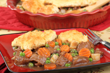 Beef Stew and Biscuits
