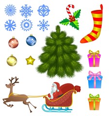 Набор рождественских эмблем