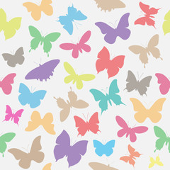 Obraz na płótnie Canvas Seamless butterflies