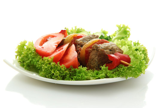 Tasty Grilled Meat And Vegetables