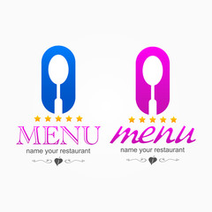 kitchen menu icon logo