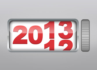 Happy New year 2013 light counter