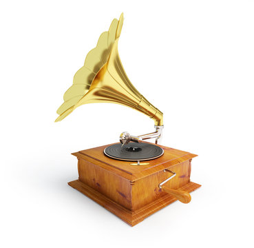 Retro Old Gramophone