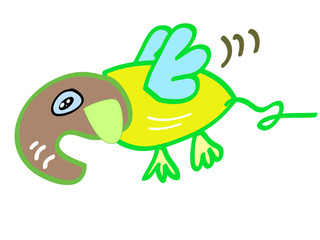 Flying Elephant Imaginary Animal Vector