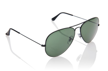 Elegant sunglasses isolated on the white