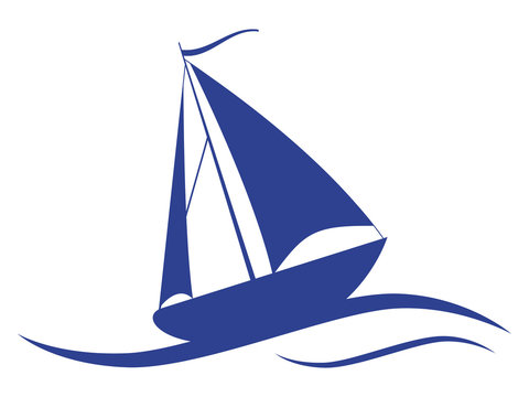Sail ship vector icon