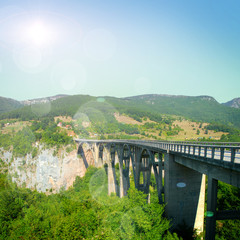 Fototapeta na wymiar The big Montenegro bridge