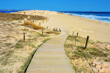 Ses Illetes Beach in Formentera, Balearic Islands, Spain