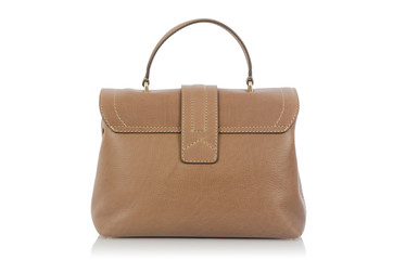 Nice elegant woman bag isolated on the white