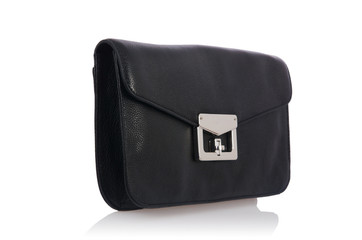 Nice elegant woman bag isolated on the white