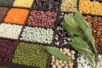 Beans, peas, lentils.