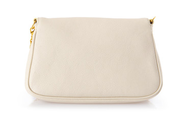 Nice elegant woman bag isolated on the white