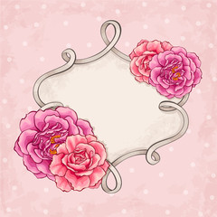 Roses frame