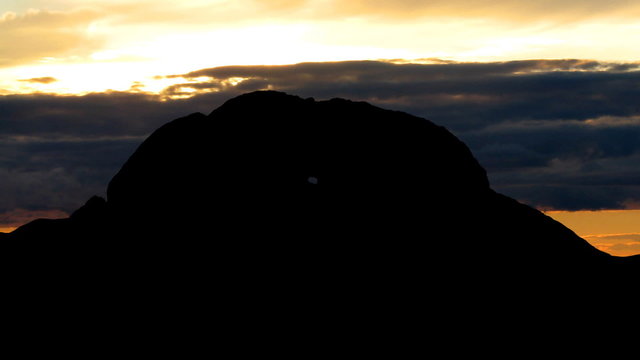 Norway Torghatten sunset