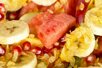 Fruit salad background