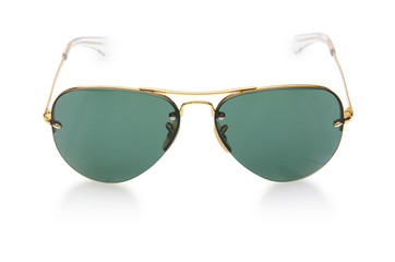 Elegant sunglasses isolated on the white