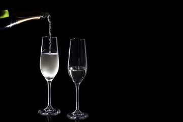 sekt einschenken