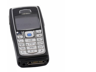 Antiques, old cellular(mobile) phone. Isolated