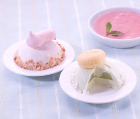 Panna cotta the Italian snack