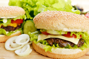 Tasty hamburger