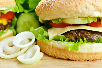Tasty hamburger