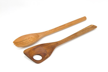 wooden kitchen utensils