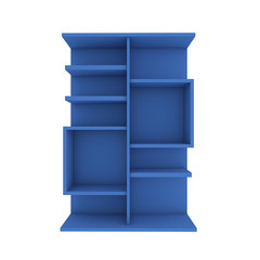 blue shelf