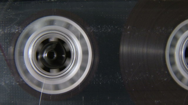 Audio cassette reel playing