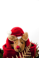 Reindeer Christmas with red hat 2.
