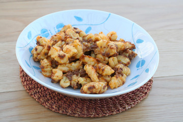 piatto di gnocchi al ragù