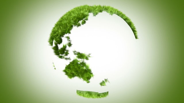 Green World Made Of Grass, Loop-able 3d Animation