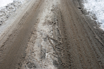 Snowy road
