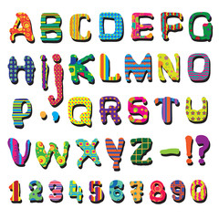 Colorful letters