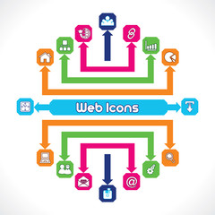 Set of Web Icons Stock Vector