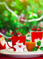 Christmas table setting